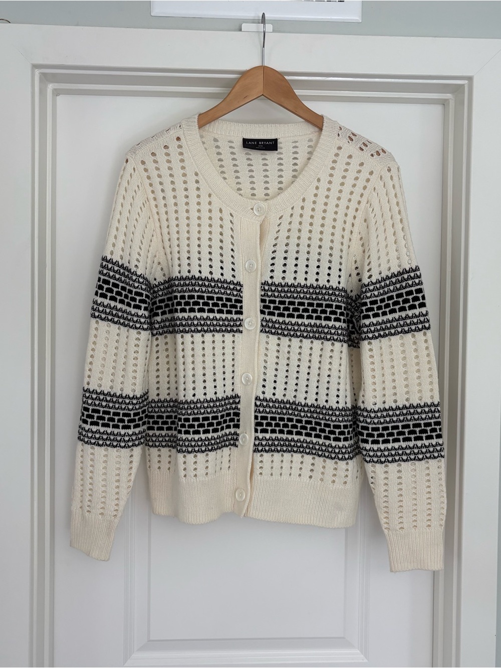 Lane Bryant Crochet Knit Button Cardigan 18/20
